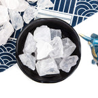 UU UNIHOM 1 lb Bulk Rough Clear Quartz Crystal for Tumbling, Cabbing, Polishing, Decoration, Wrapping,Large 1 Natural Raw Stones