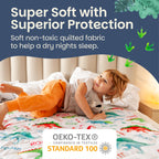 2X Potty Training Waterproof Bed Pad- Night Time Bed Protector Excellent for Toilet Training, Incontinence & Bedwetting, Reusabl