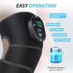 ROMYSE Heated Knee Brace, Cordless Heated Knee Wrap, Knee Heating Pad for Shoulder Elbow 3 in 1, Heating Pad for Knee with 6 Hea
