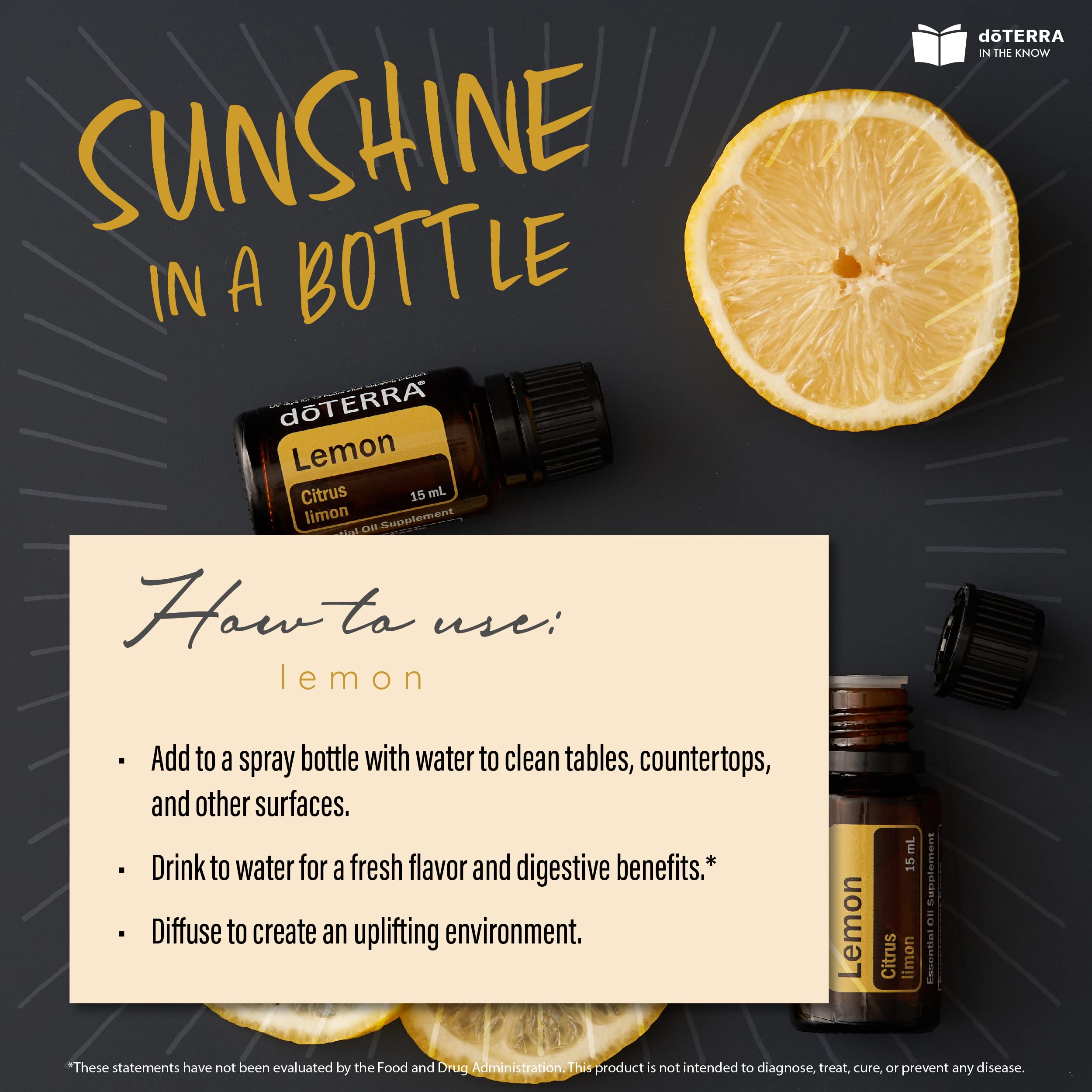 DoTerra - Lemon Essential Oil - 15 mL