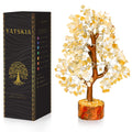 Citrine Crystal Stone - Crystals Tree, Gem Tree, Bonsai Trees, Tree for Home, Crystal Tree of Life, Meditation Accessories, Fake