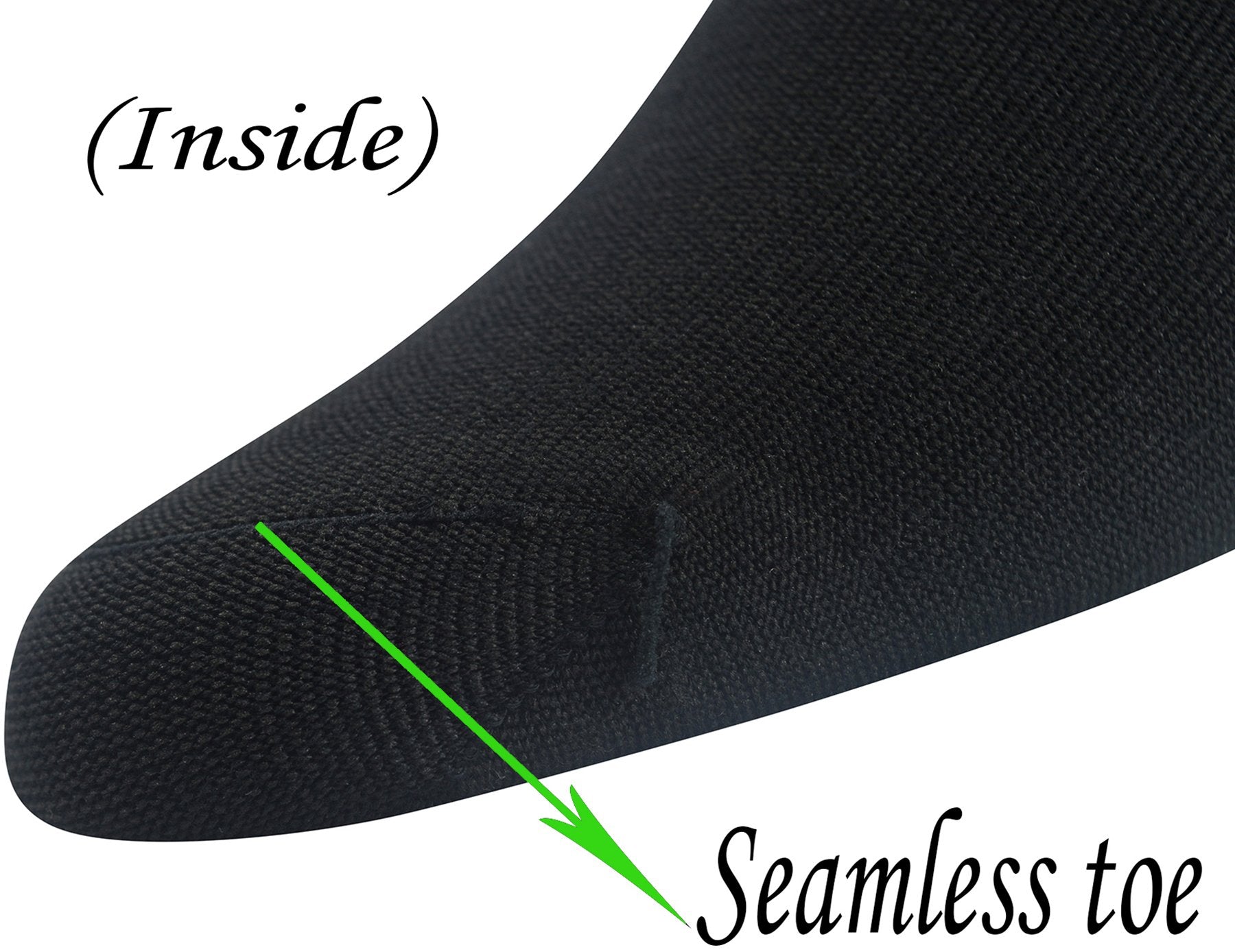 Yomandamor Men's 5 Pairs Quarter Diabetic/Dress Socks With Seamless Toe and Non-binding Top