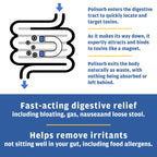 Detoxify Polisorb Digestive Tract Cleanse - Silicon Dioxide Detox Drink for Gut Health, Stomach Comfort & Cleansing, Mixes with