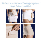 Corsinel StomaSafe Plus Ostomy Support/Hernia Garment Light by TYTEX (White, M/L), 41-1/2 - 49-1/2 Hip Circumference