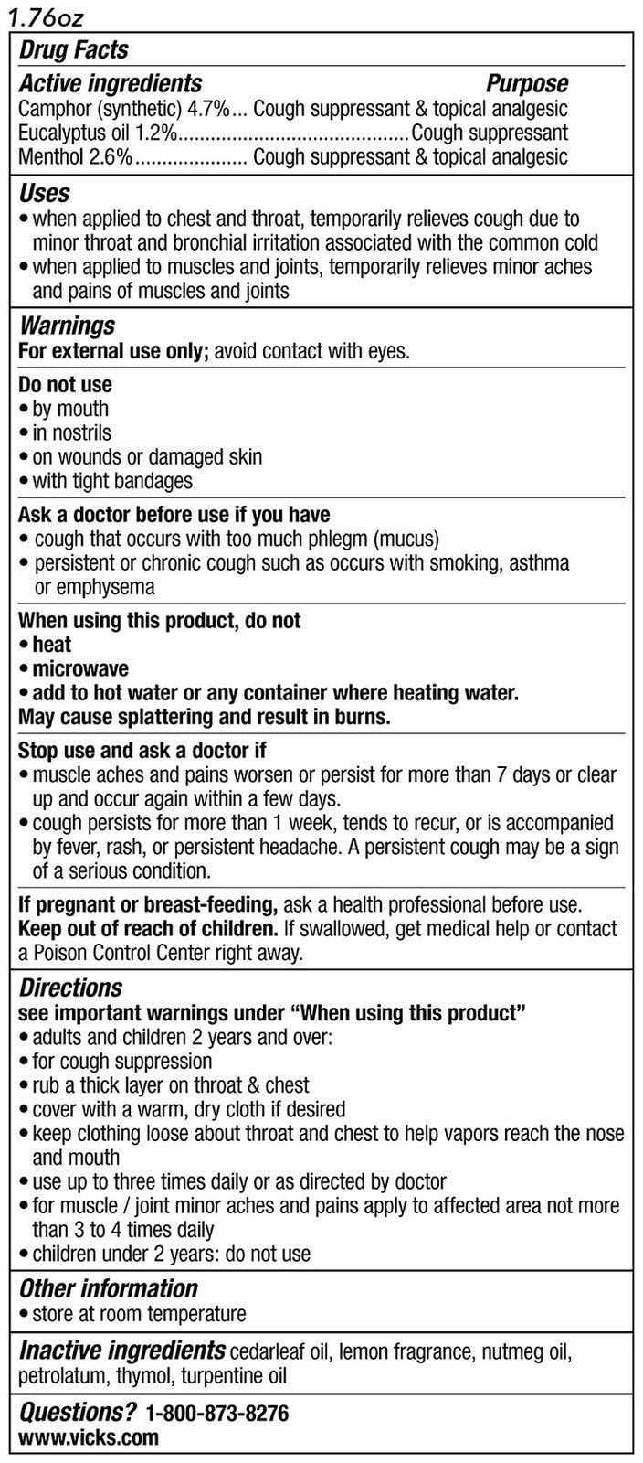 VAPORUB Ointment Lemon VICKS 50 GM