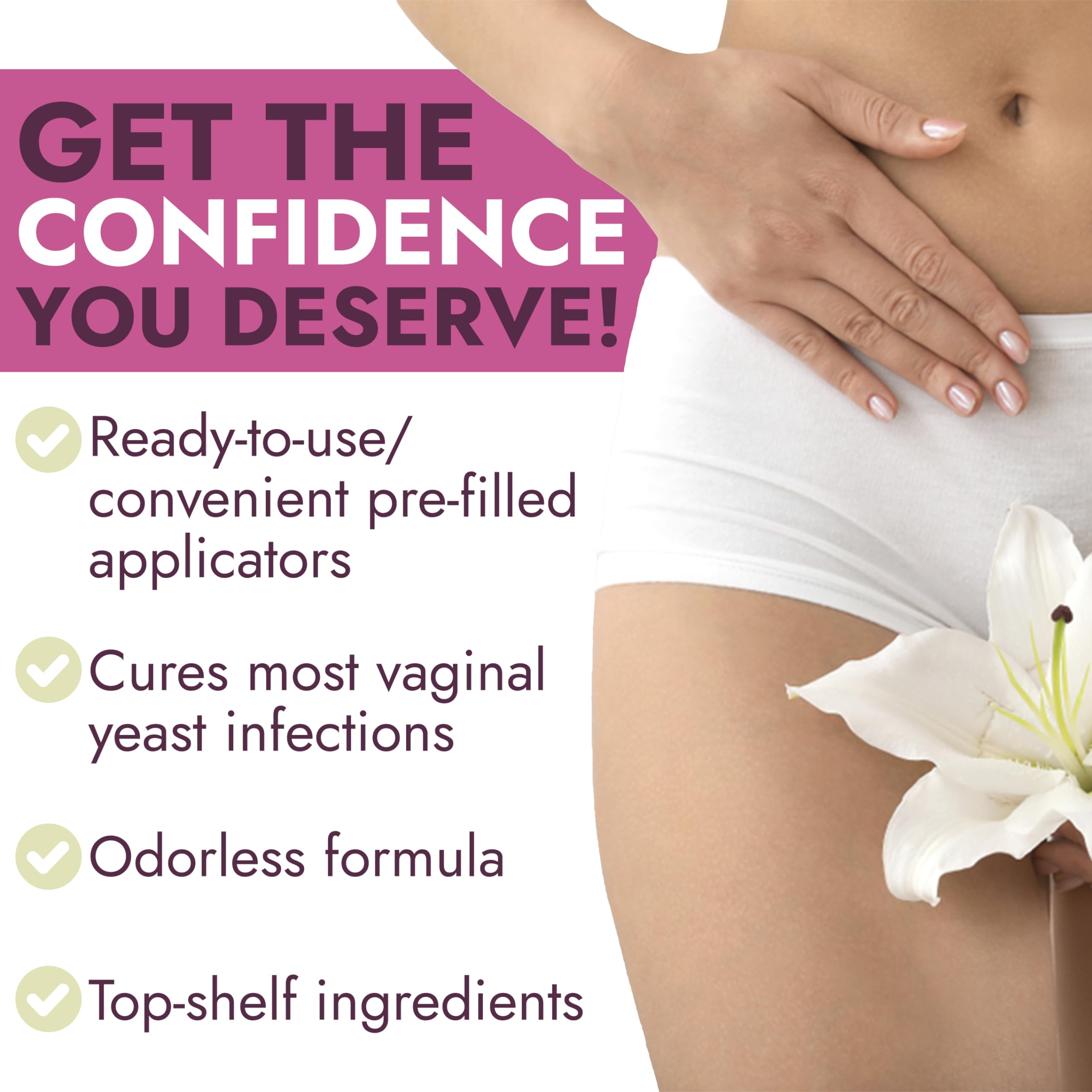 Yeast Infection Treatment for Women | Antifungal Ointment Helps Relieve Itching & Irritation | Vaginal Aid for Inflammation, Dry