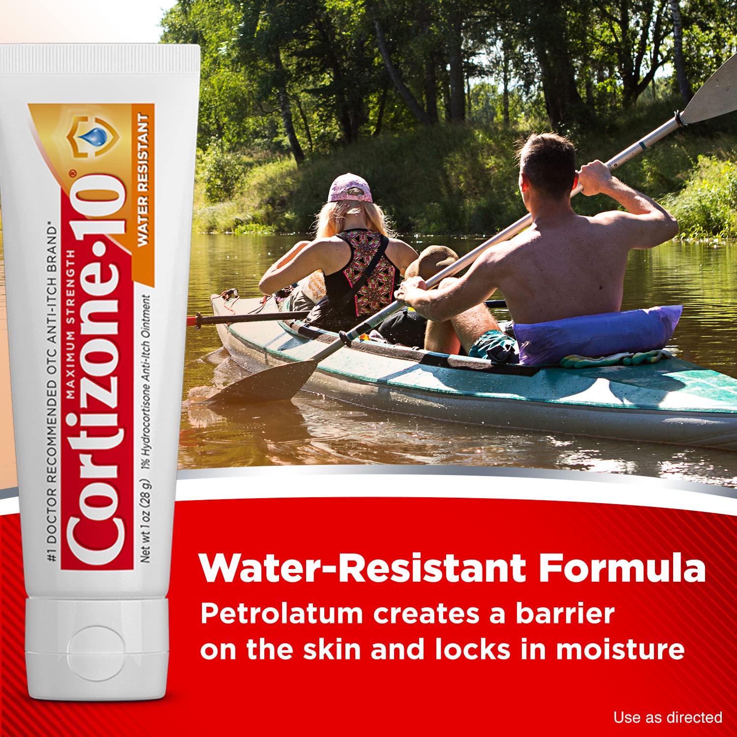 Cortizone-10, Water Resistant Anti-Itch Ointment, 1 Ounce