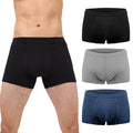 IRISMORII Mens Incontinence Underwear Adult Washable Bladder Control Brief 60 ML Absorbency Leak Proof Boxer Brief 3 Pack (Black