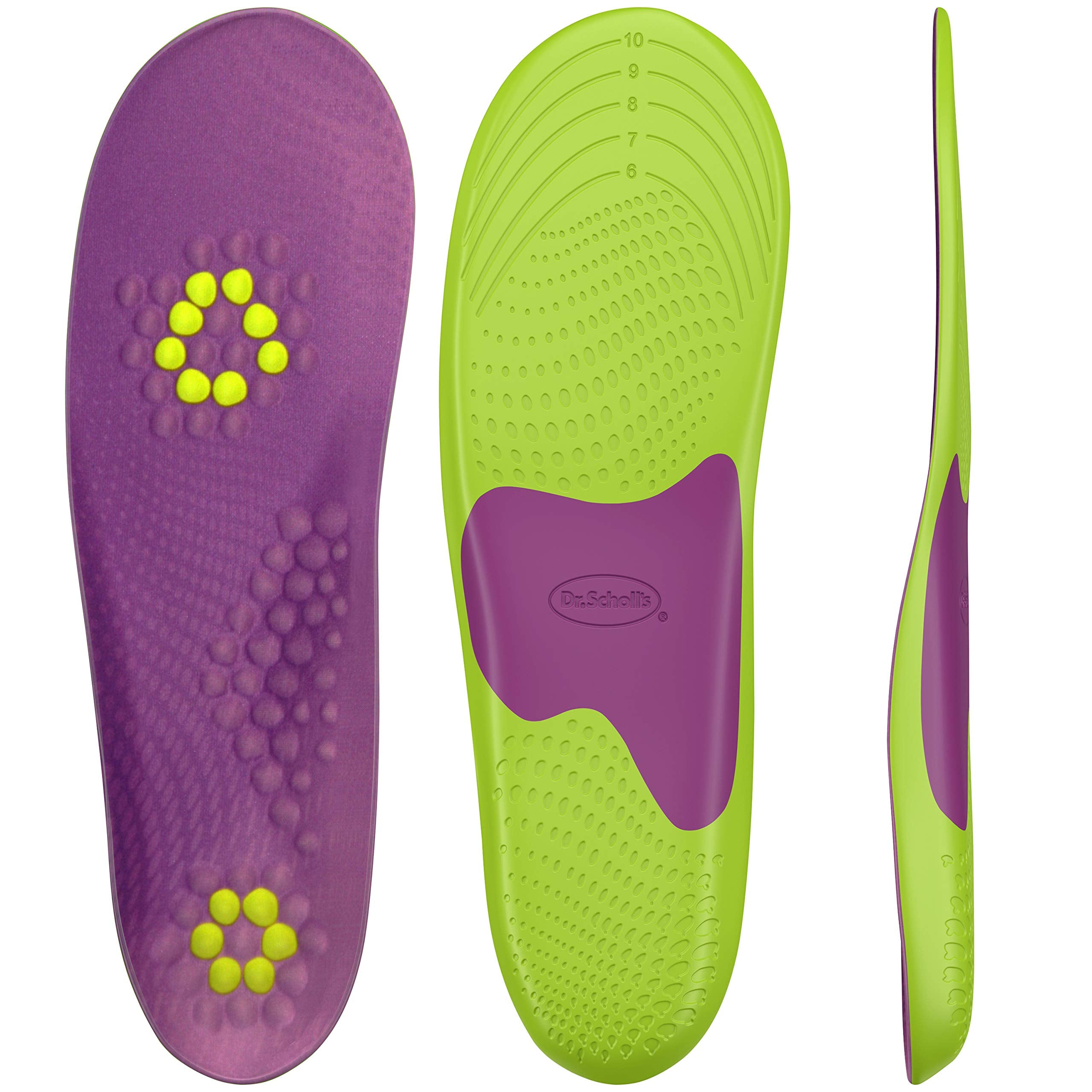 Dr. Scholl s Athletic Series Fitness Walking Insoles, Womens Size 6-11, 1 PairMen s 8-14 1 Pair