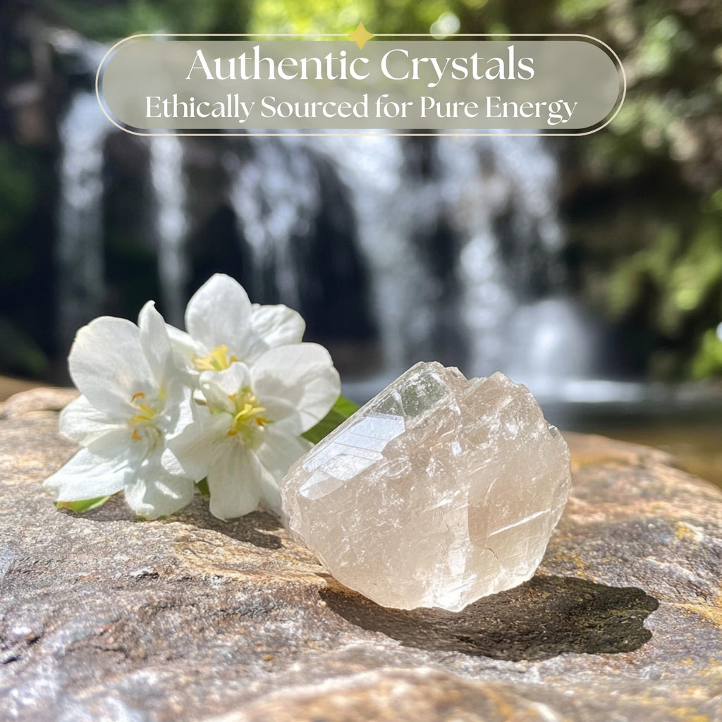 Anima Clear Quartz Crystal - Large 1.6-2 Natural Raw Clear Quartz Stone for Clarity, Energy & Amplification - Ethically Sourced,