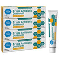 MED Pride Triple Antibiotic Pride Ointment Tube 1 Oz 4-Pack, First Aid for Minor Wounds, Scratches, Abrasions, with Zinc, Neomyc