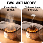 YALEDI Aromatherapy Essential Oil Diffuser, 560ml Ultrasonic Cool Mist Diffuser/Humidifier with Flame & Volcano 2 Mist Mode, for
