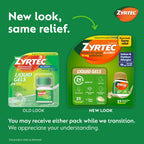 Zyrtec 24 HR Indoor/Outdoor Allergy Relief Liquid Gels Capsules, Cetirizine HCI Antihistamine, 25 ct