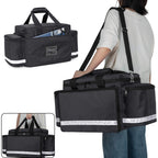 Trunab First Aid Bag Empty Medical Duffel Bag First Responder Trauma Bag Storage Bag with Inner Dividers and No-scratch Bottom,