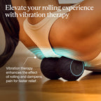TheraGun Therabody WaveDuo - Ergonomically Contoured Foam Roller - Bluetooth Enabled Muscle Roller for Your Back, Neck & Spine w