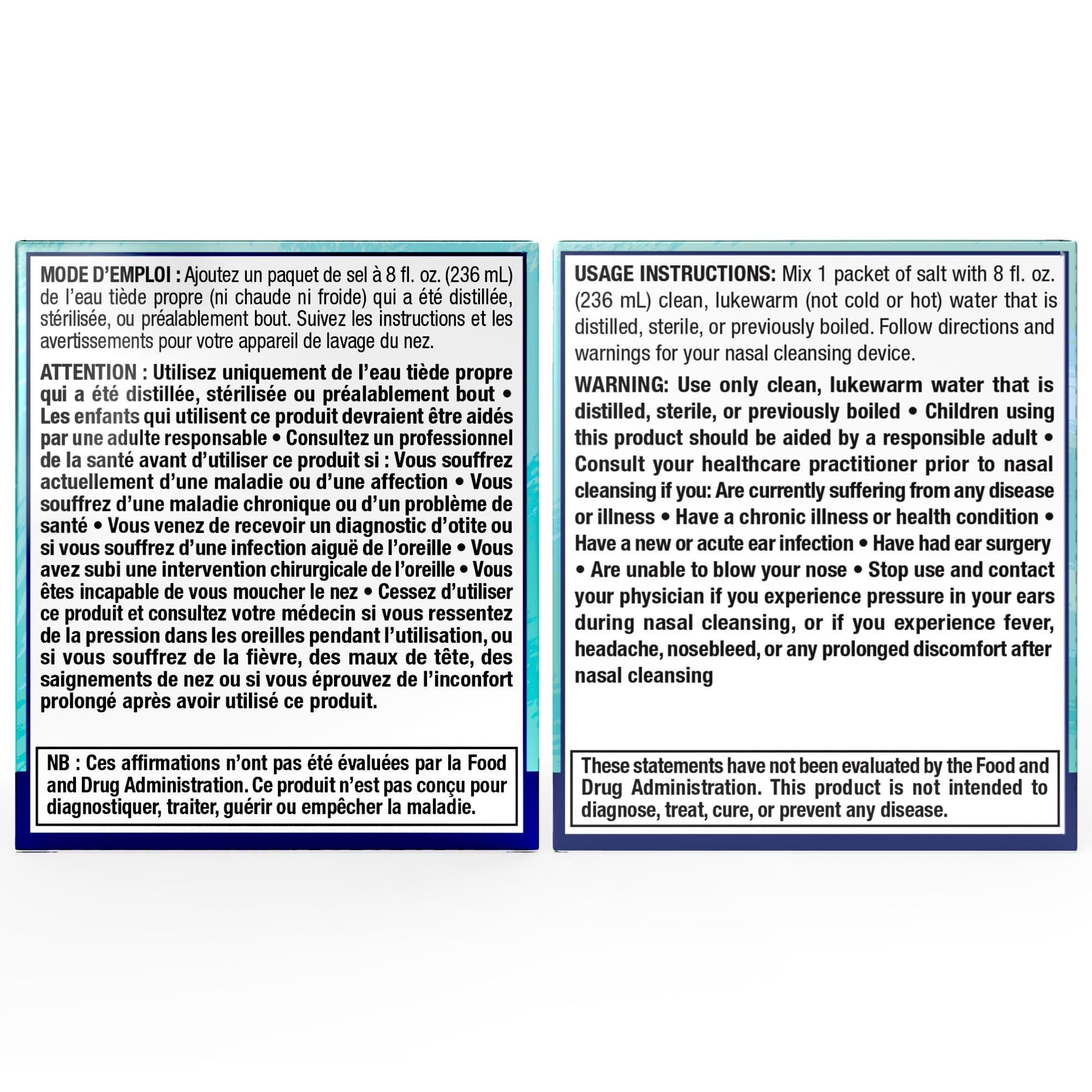 Ancient Secrets Neti Pot Salt - 41 Pre-Measured Packets of Nasal Cleansing Salt for The Neti Sinus Irrigation System, 2g Ea