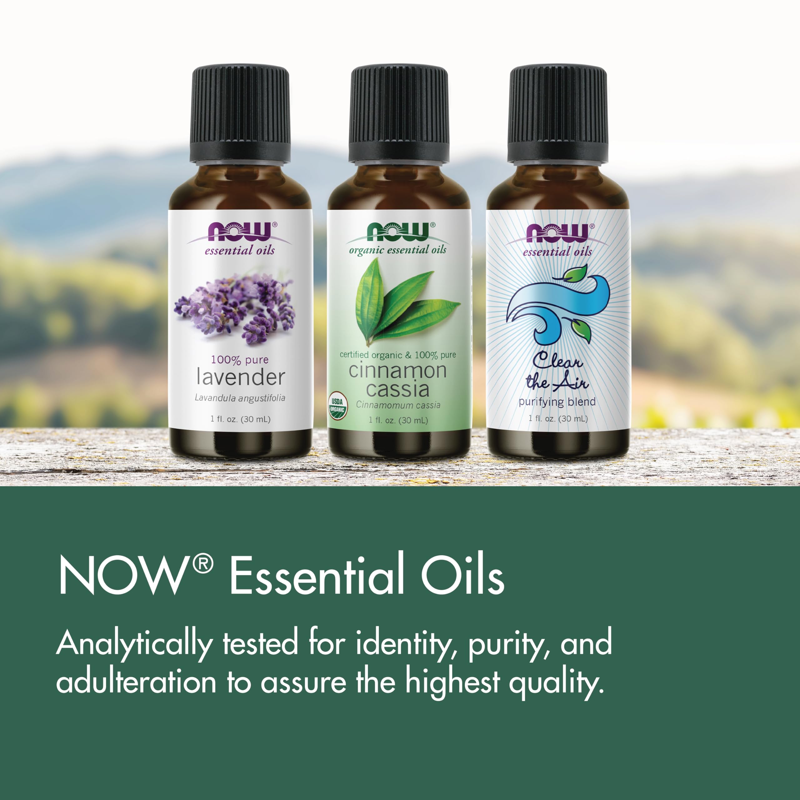 NOW Foods Essential Oils, Organic Lavender Oil, Soothing Aromatherapy Scent, Steam Distilled, 100% Pure, Vegan, Child Resistant