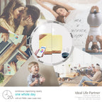 ASAKUKI Smart WiFi Essential Oil Aromatherapy Diffuser, Easy Connect with Alexa and Google Home Phone App Voice Control 700 ml U