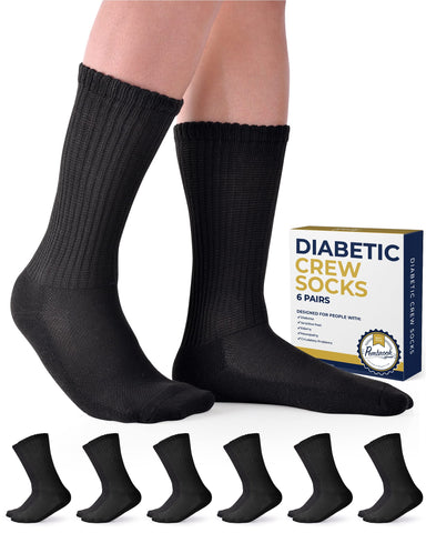 Pembrook Diabetic Socks for Men and Women - Non Binding Socks Women | Neuropathy Socks for Men and Neuropathy Socks for Women | 