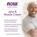 NOW Foods Solutions, Joint & Muscle Cream with Capsaicin and Boswellia, Paraben Free, 4-Ounce