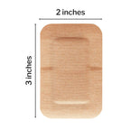 McKesson Adhesive Bandages, Sterile, Fabric Patch, 2 in x 3 in, 50 Count, 2 Packs, 100 Total