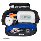 USA GEAR Nebulizer Carrying Case - Customizable Padded Interior, Shoulder Strap, Durable Exterior - Asthma Travel Bag to Store N