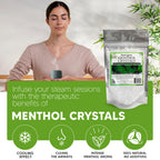 Menthol Crystals 100% Pure Organic Natural Spa Quality in 4OZ Resealable Bag