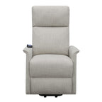 Benjara Power Lift Massage Chair with Wired Remote and Side Pockets, Gray