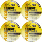 RESCUE Bach PASTILLES, Black Currant Flavor, Natural Stress Relief Lozenges, Homeopathic Flower Essence, Vegetarian, Gluten and 