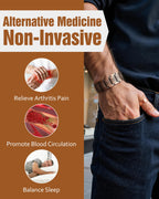 Jecanori Copper Magnetic Bracelet & Ring for Men,Pure Copper Bracelets for Men,Ideal Gift