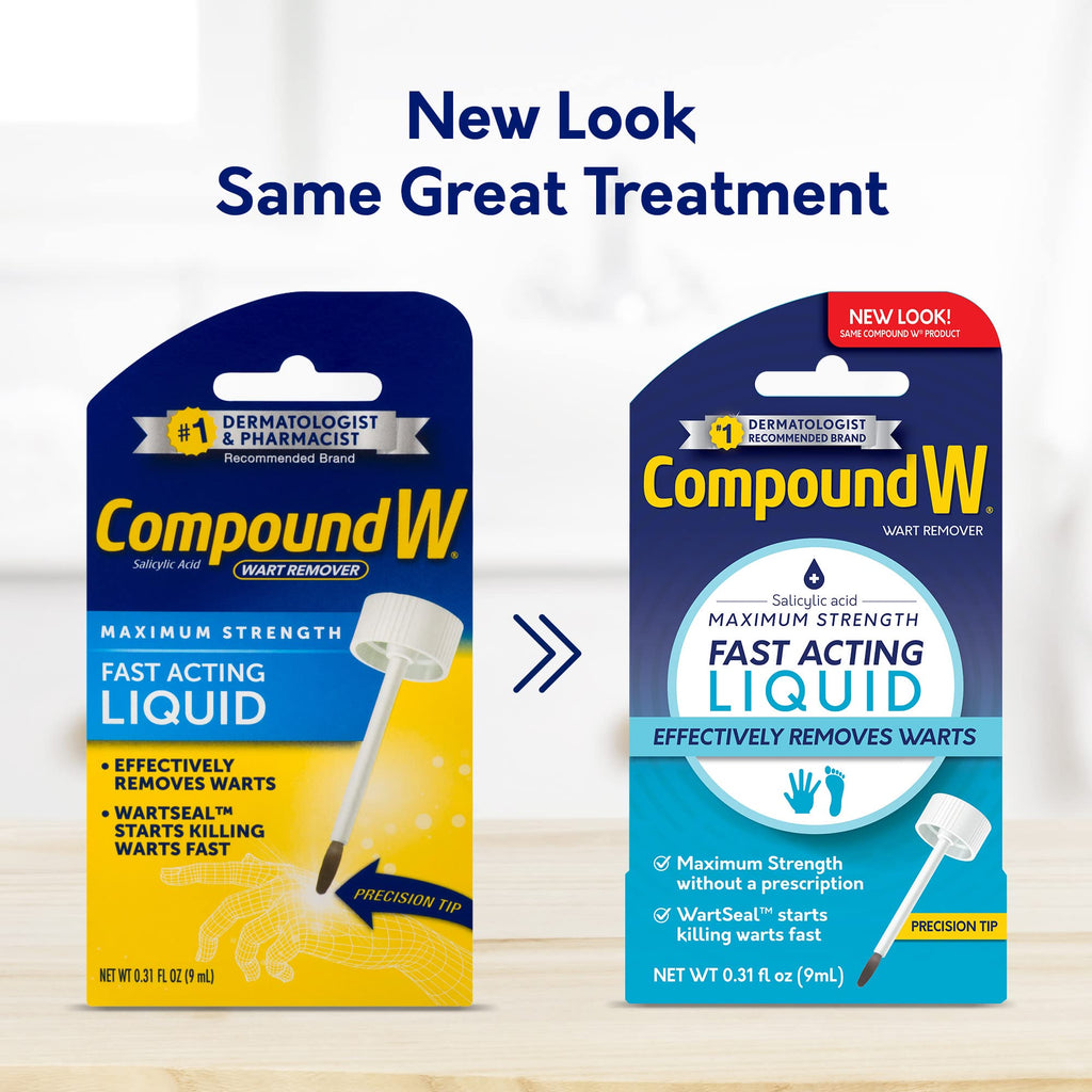 Compound W Maximum Strength Fast Acting Liquid Wart Remover, 0.31 fl oz