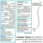 Siddha Remedies Temper Tamer Spray for Children with Tantrums, Short Temper | 100% Natural Homeopathic Remedy Ingredients, Cell