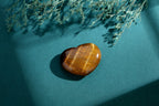 QINJIEJIE 1.8'' Large Heart Crystal Love Stone Tigers Eye Smooth Gua Sha Healing Crystals Decor Meditation Yoga Worry Stones Gem