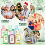 Gejoy 48 Pack Eucalyptus Leaf Christian Hand Sanitizer Bulk Bible Verse Mini Hand Sanitizer Travel Size Religious Gift Christian