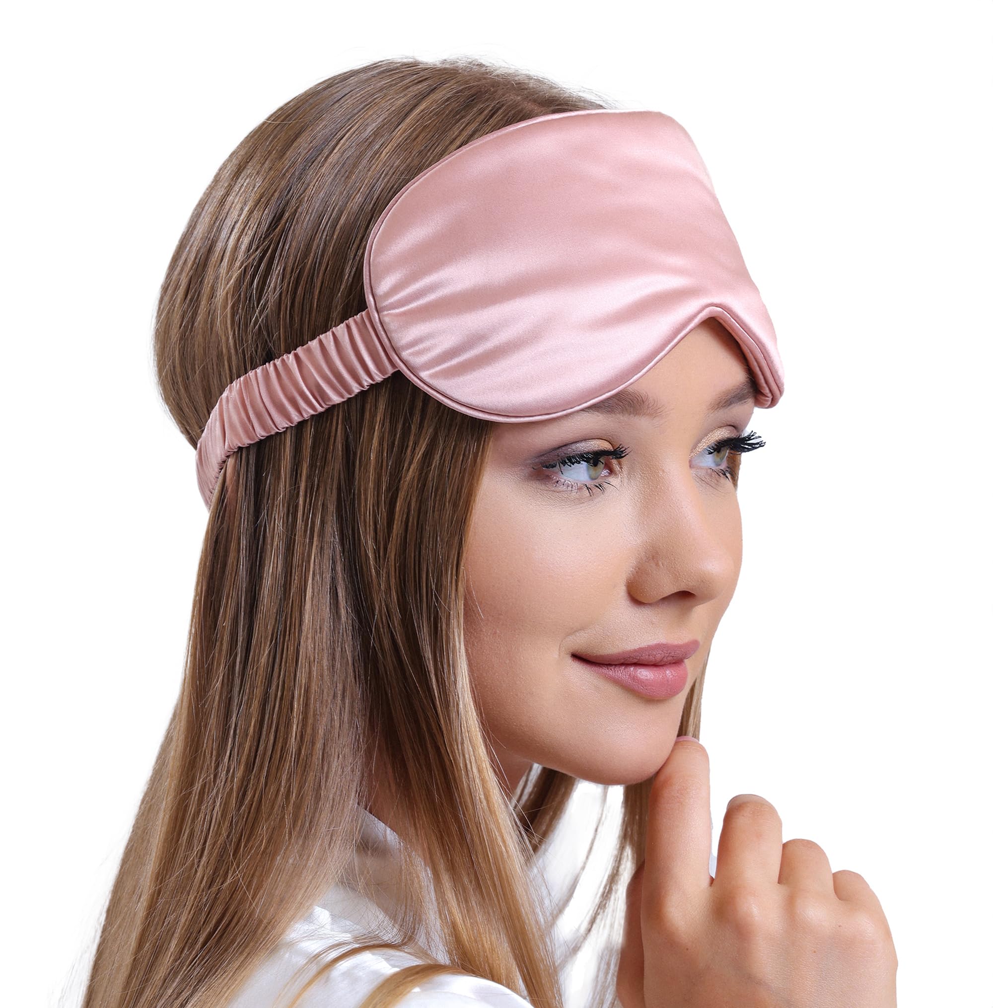 V  nera Silk Sleep Mask - 100% Pure 22 Momme Mulberry Silk Eye Sleeping Mask for Women and Men - Blackout Silk Eye Mask for Slee