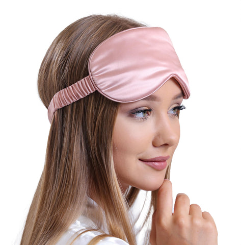 V  nera Silk Sleep Mask - 100% Pure 22 Momme Mulberry Silk Eye Sleeping Mask for Women and Men - Blackout Silk Eye Mask for Slee