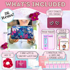 First Period Pal Pack to-Go Kit | 24 pcs | First Period Kit for Tweens | Teen Period Kit| Discrete Period Bag, Pads, Panty Liner