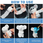 Treela Plaster Cloth Rolls Gauze Bandages Rolls Strips for Belly Casts, Scenery Molds, Mask Making, Art Projects, Body Casts, Cr