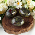 MAIBAOTA 1.6-2.0'' Dragon Stone Large Bloodstone Reiki Natural Tumbled Polished Stones for Energy Witchcraft Therapy Meditation