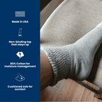 Women's Cotton Diabetic Ankle Socks (6 Pair)