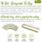 Yerba Mate Tea Bags, Hi-Caffeine, Unsmoked Yerba Mate Tea Bags, Super-Green Yerba Mate, No Dust