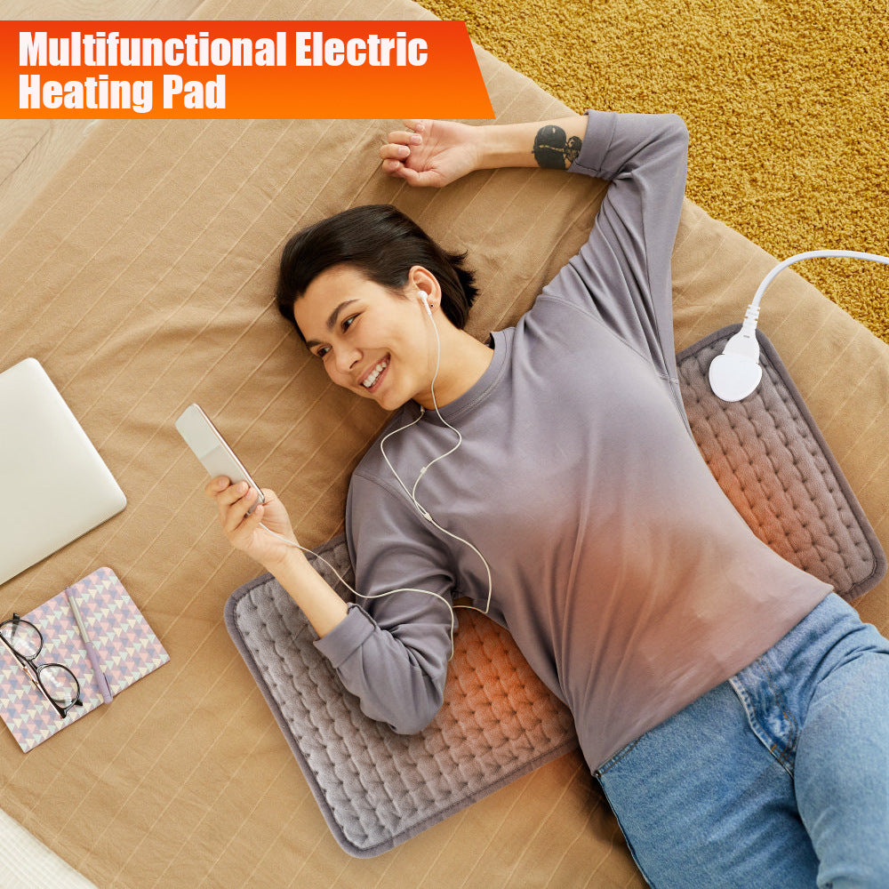 Crystal Velvet Electric Heating Pad, 30 × 60 cm, 10 Heat Levels