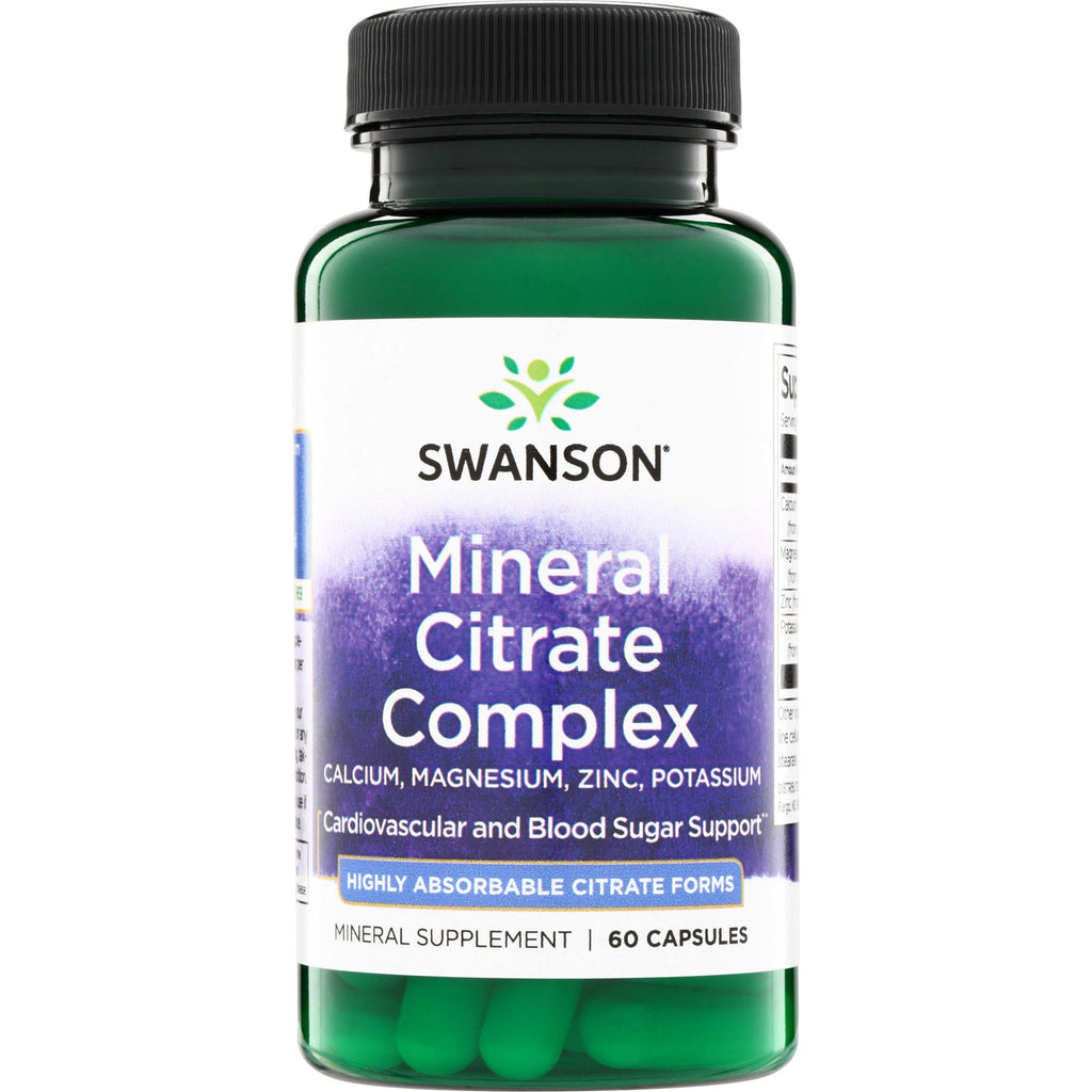 Mineral Citrate Complex - Calcium, Magnesium, Zinc, Potassium