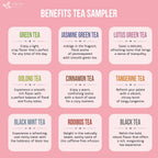 Premium 90 Tea Bags Sampler Assortment, 9 Different Flavors