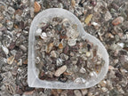 GAF TREASURES 2 oz Lot Natural Semi Tumbled Gemstone Chips, Crushed Mini Crystals, Undrilled Crystal Chips (Rutilated Quartz Mix