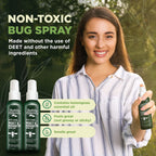Deet-Free Insect & Mosquito Repellent Pack of 2 (8 oz) - Nice Smelling Insect Repellent with Lemongrass Oil Safe for Pets and Ki