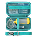Supmay Hard Case for Asthma Inhaler, Handheld Spacer for Kids and Adults, Masks, Inhaler Holder Asthma Travel Bag Carrying Organ