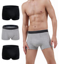 AIRCUTE Men Urinary Incontinence Underwear Washable Absorbency Soft Bladder Leak Proof Boxer Briefs 60 ML 3 Pack (Small,Black-Bl