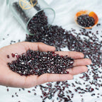 Crocon 1LB Crushed Garnet Chips Bulk Stone 2000+ Carats Natural Quartz Pieces Irregular Shape Gemstone Tumbling Cabbing Gem Mini