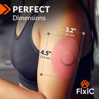 FixiC Freestyle Adhesive Patches 25 PCS - Good for Libre 1, 2, 3 & Plus - G7 & Stelo - Guardian - Waterproof Adhesive Patches -